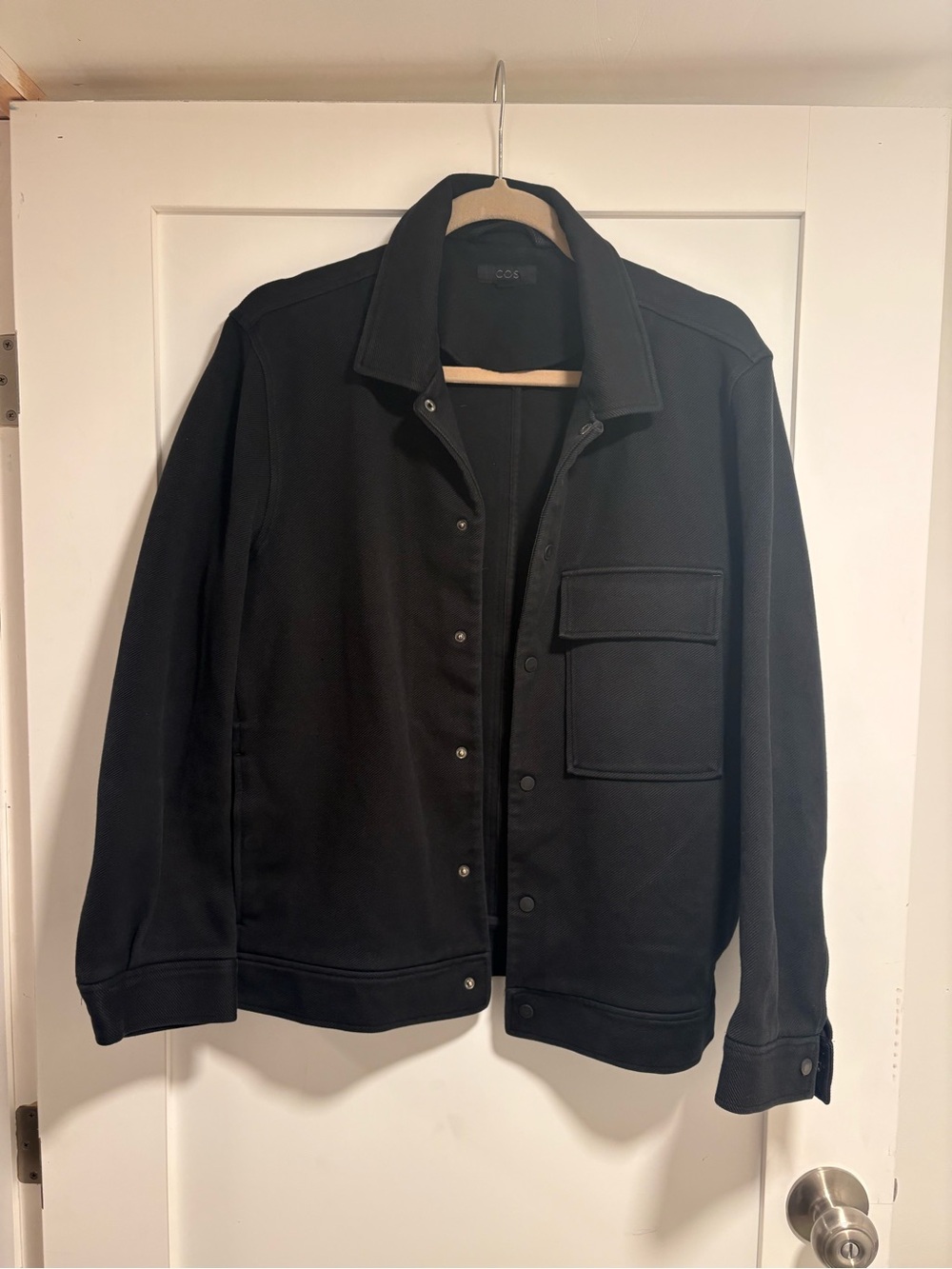 COS Black Lightweight Utility Overshirt